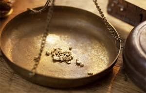 Is this the bursting of the bubble for the Gold price chart?